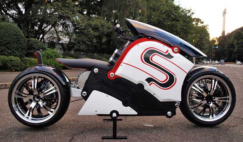 Illustration for article titled This Stunning Electric Bike Is Like a Jet Fighter On Two Wheels